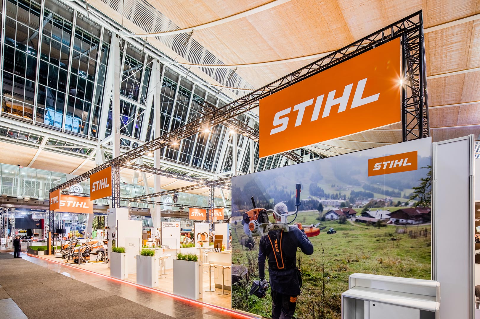 El stand STIHL en una feria